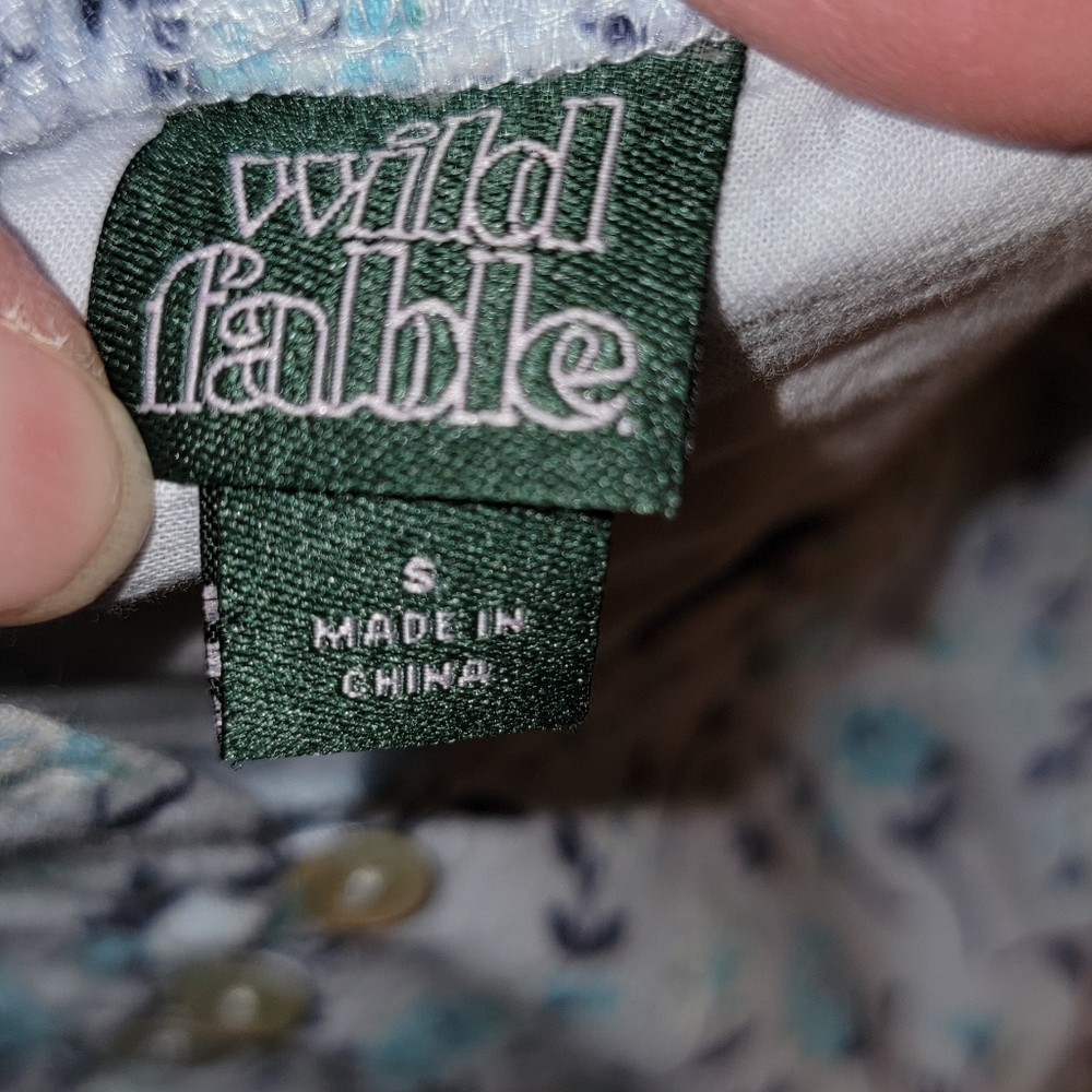 Wild Fable Blue Floral Spaghetti Strap Dress. PERFECT FOR SUMMER SIZE S - Picture 4 of 4